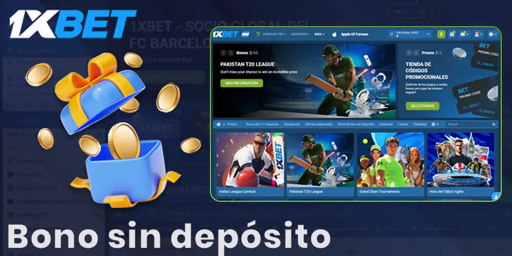 1xBet bono sin depósito información