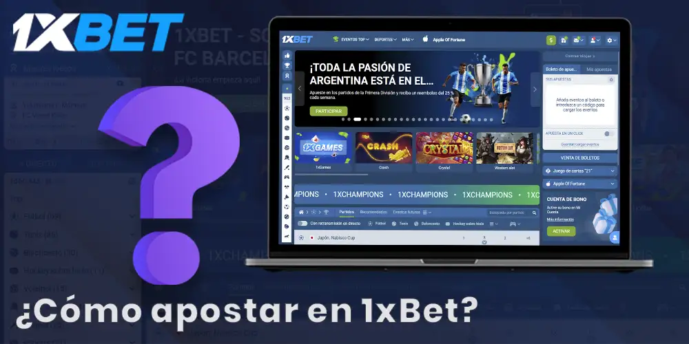 Información sobre cómo apostar en 1xBet
